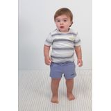 B.Nosy - Paul - Sweatshort - Lila - 100% Katoen, Elastische Tailleband