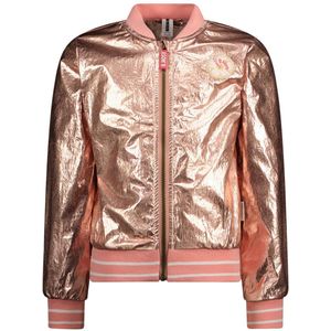 B.NOSY - Vesten - Koraal - Meisjes Bombervest - Metallic - Ritssluiting met Kinbescherming