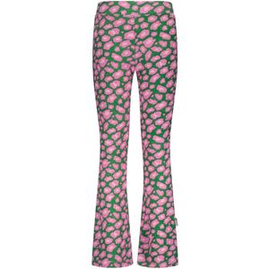 Flared Pants - All-Over Print - Gerecycled Polyester - Comfortabele Tailleband