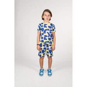 B.Nosy - Timmy - T-shirt - Geel-Blauw - 100% Katoen
