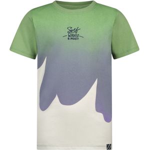 B.Nosy - Timmy - T-shirt - Tie-Dye Print - Oranje - Biologisch Katoen