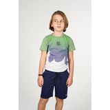 B.Nosy Y502-6612 Jongens Broek - Korte Broek - Blauw - Katoen