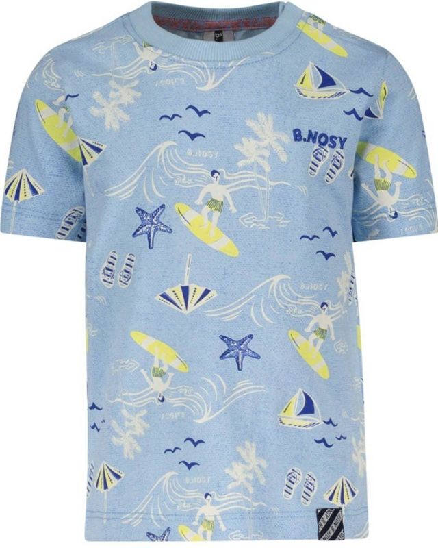 B.Nosy - Timmy T-shirt - Lichtblauw - Katoen