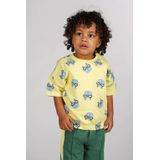 The New Chapter - T-shirt - Geel-Blauw - Katoen-Elastaan