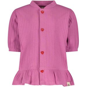 The New Chapter blouse roze rib gebreid