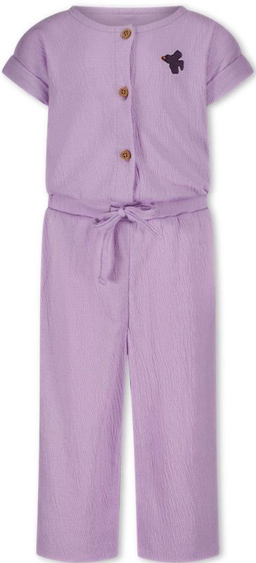 Koucla lente/zomer jumpsuit geribbelde jumpsuit paars maat S/M