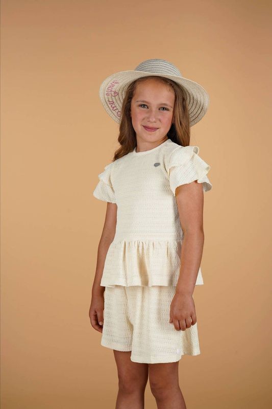 Le Chic - DWASA - Korte Broek - Ecru - Polyester/Elastaan