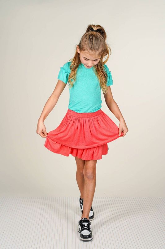 B.Nosy - Rebecca - Rok - Roze - Elastische Tailleband