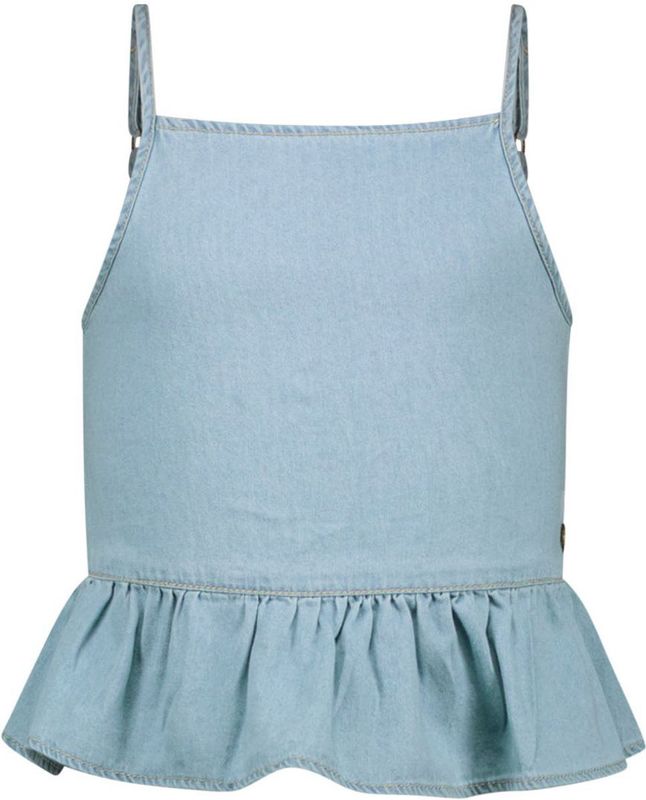 Like Flo - Spaghetti Top - Denimlook - 100% Katoen