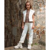 Like Flo - Zomer Jeans Broek - Off Wit - Wide Leg