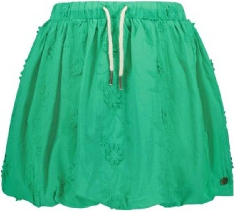 Like Flo - Stacey - A-lijnrok - Groen - Elastische Tailleband - 3D Applicatie