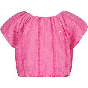 Like Flo meisjes blouse - Fuchsia