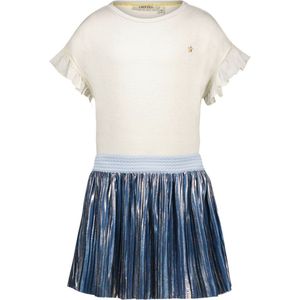 Like Flo - F502-5809 - Jurk - Meisjes - Metallic Plisse - Maat 116