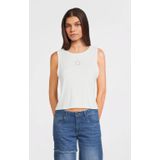 Like Flo Young - Mouwloze Top - Wit - Viscose en Elastaan