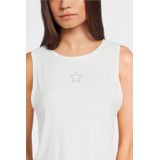 Like Flo Young - Mouwloze Top - Wit - Viscose en Elastaan