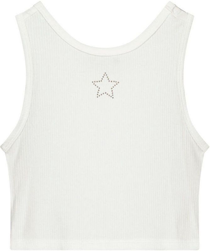 Like Flo Young - Mouwloze Top - Wit - Viscose en Elastaan