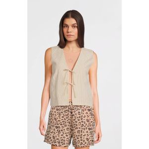 Like Flo - Cameron - Gilet - Creme - Polyester, Viscose