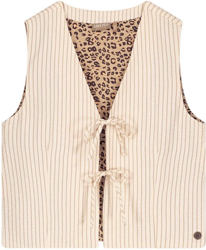 Like Flo - Cameron - Gilet - Creme - Polyester, Viscose