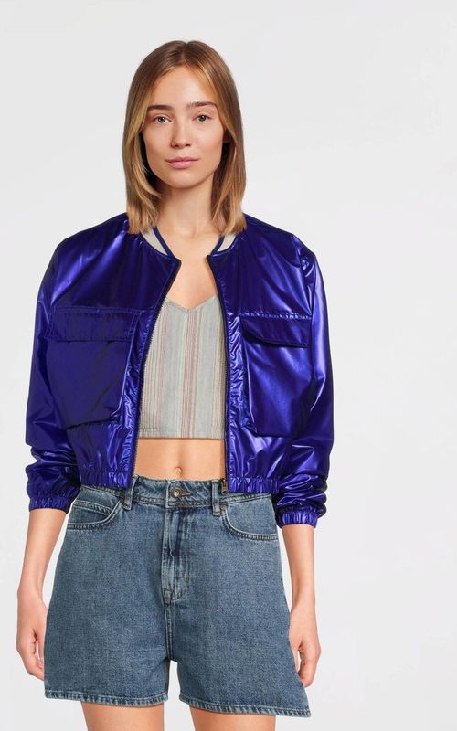 Like Flo Young - Kobaltblauw - Bomberjack - Waterafstotend - Met Rits en Zakken