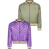 Jas - Reversible Bomber - Metallic - Effen - Borduur