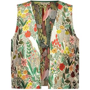 Like Flo - Colinda - Gilet - Groen/Multicolor - 100% Polyester