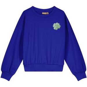 Like Flo Young sweater blauw met pailletten