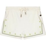 Like Flo - Young - Korte Broek - Offwhite/Groen - 100% Katoen, Elastische Tailleband, Verstelbare Taille