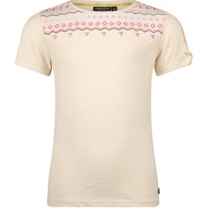Like Flo - Elodie - T-shirt - Beige/Roze/Lila - 100% Katoen