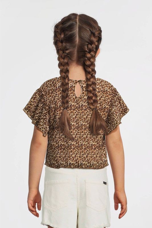 Like Flo meisjes t-shirt - Bruin