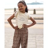 Like Flo Broek - Bruin - Meisjes Plissebroek