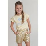 Like Flo zomer short meisjes - goud - suede - Finn