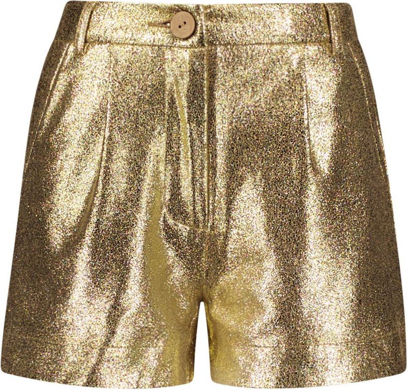 Like Flo zomer short meisjes - goud - suede - Finn