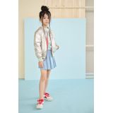 NONO - Sella - Rok - Lichtblauw - Stretchdenim - Plooien