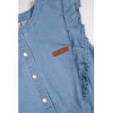 Denim Jurk - Lichtblauw - Stretch - Met Drukknopen