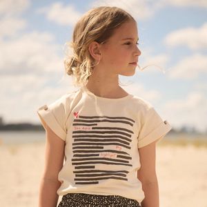 NoNo meisjes t-shirt - Naturel