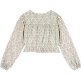 NONO - Blouse - Mintgroen - Multicolor Print - 100% Polyester