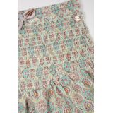 NoNo - Nami - Zomer Rok - Mint - AOP Smock