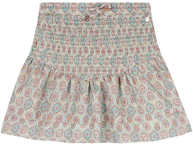 NoNo - Nami - Zomer Rok - Mint - AOP Smock