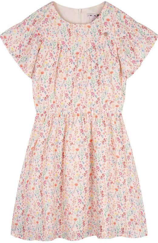 NoNo - Jurk - Geel - AOP Bloemen