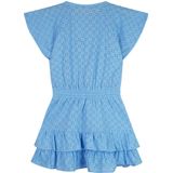 NONO - Siggy - Midi-jurk - Hemelsblauw - Katoen - Korte Mouwen