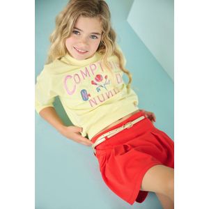 NONO N502-5301 Meisjes Sweater - Blauw - Katoen