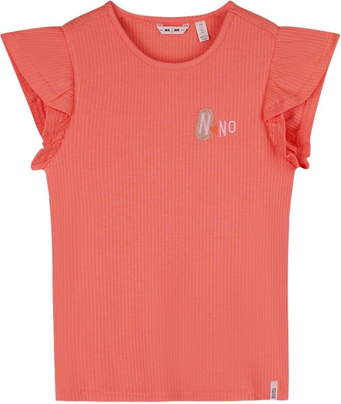 NONO - T-shirt - Oranje - Viscose/Elastaan - Korte Mouwen