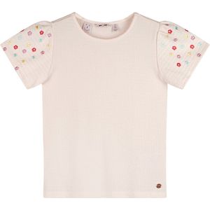 NoNo zomer top meisjes - ivoor wit - borduursel - Kaby