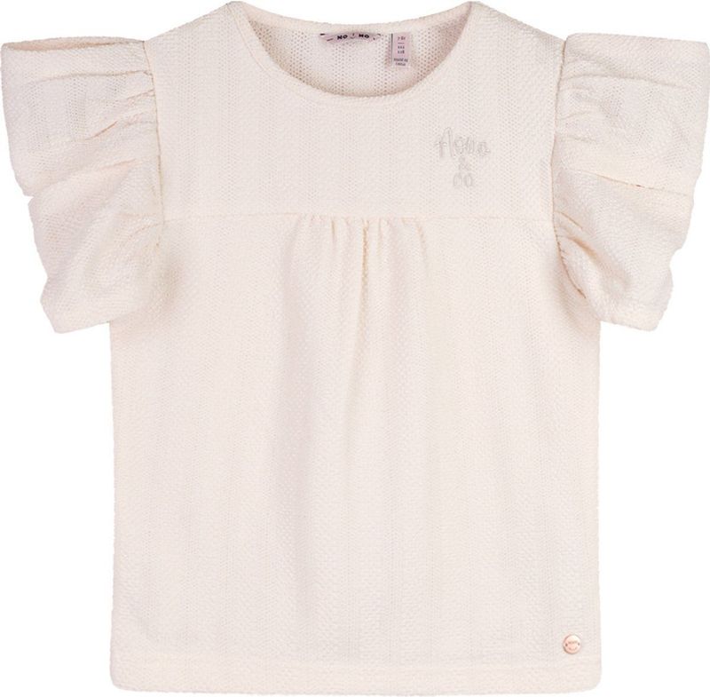 No-No - N503-5412 - Top - Ecru - Korte Mouw