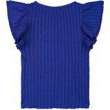 NoBell - Blousetop - Polyester - Ronde Hals - Korte Mouwen - Ruches