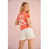 NoBell - T-shirt - Oranje - Katoen met Elastaan