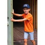 TYGO & vito Korte Broek - Lichtgrijs - Mix van Materialen - Regular Fit