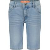 TYGO & vito Korte Broek - Lichtgrijs - Mix van Materialen - Regular Fit