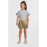 Like Flo - Maud - Jurk - Lichtblauw - Midi Lengte - Korte Mouwen