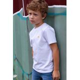 TYGO & vito - Stan - T-shirt - Oranje/Wit - 100% Katoen